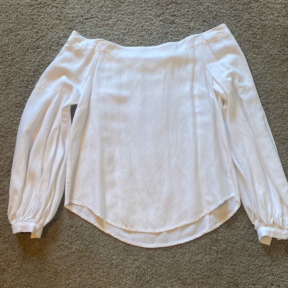 White off the shoulder blouse - Anthropologie 00
